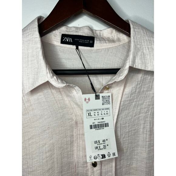 Zara Women's Button Down Blouse NWT - Picture 3 of 7